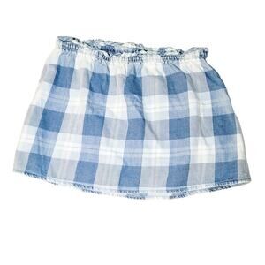FREE with bundle! American Eagle Outfitters plaid chambray pull on mini skirt